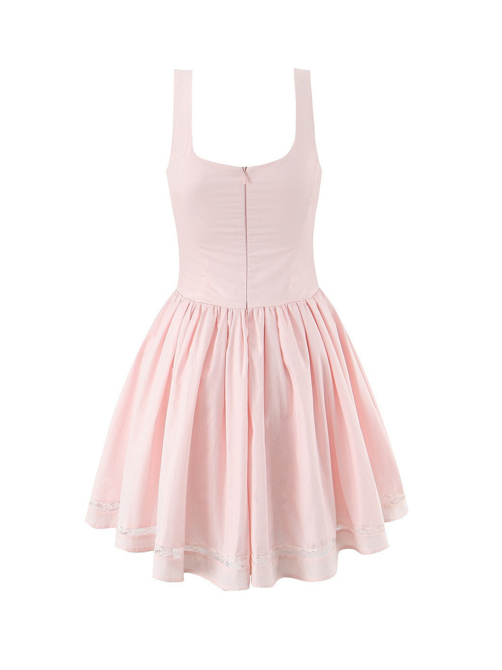Elifa Blush Bow Pocket Mini Dress