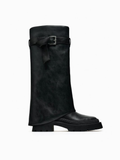 Elara Belted Knee-High Boots