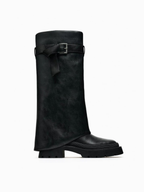 Elara Belted Knee-High Boots