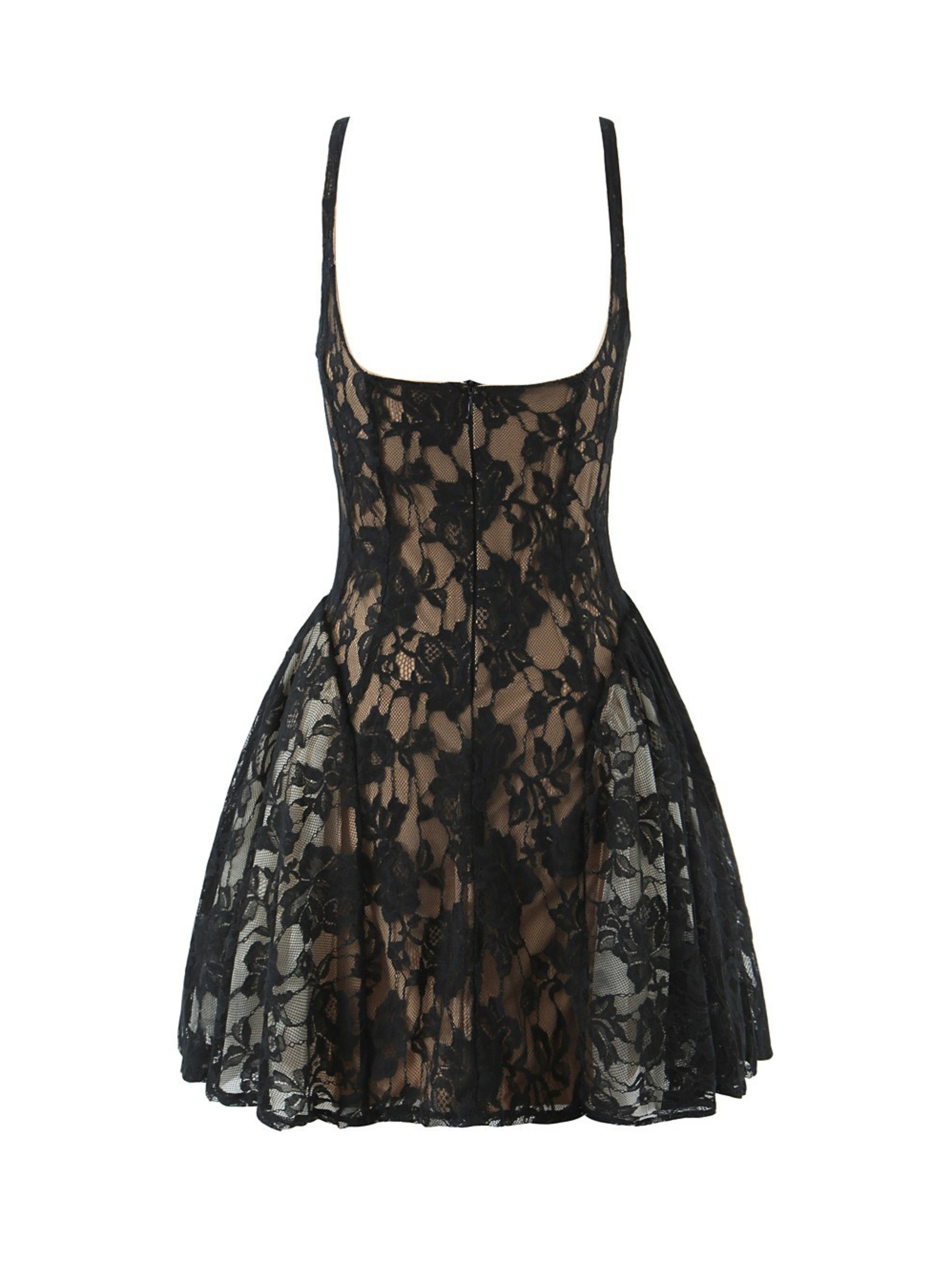 Doria Lace Fit & Flare Mini Dress