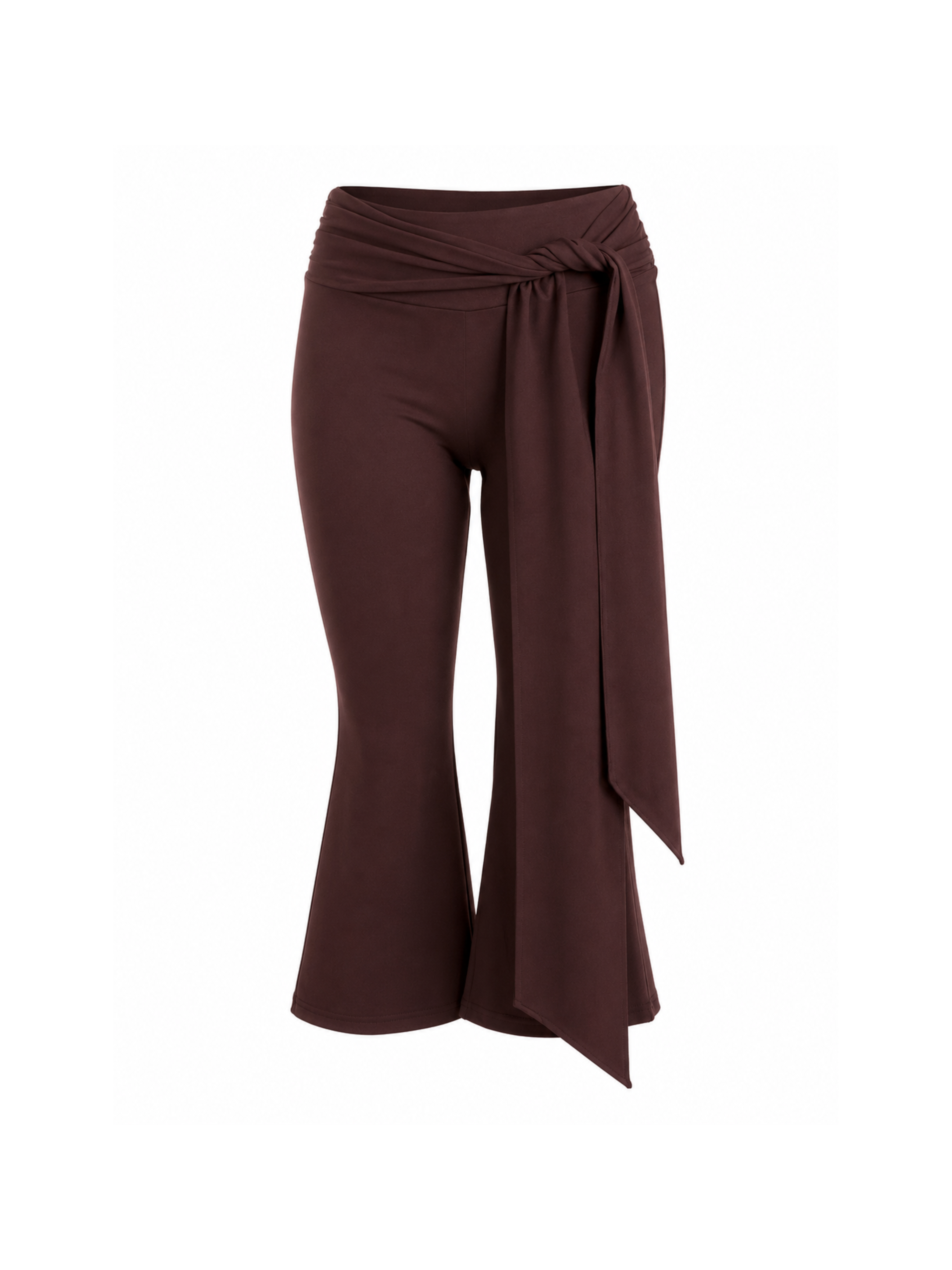 Lily Draped Flare Capri Pants