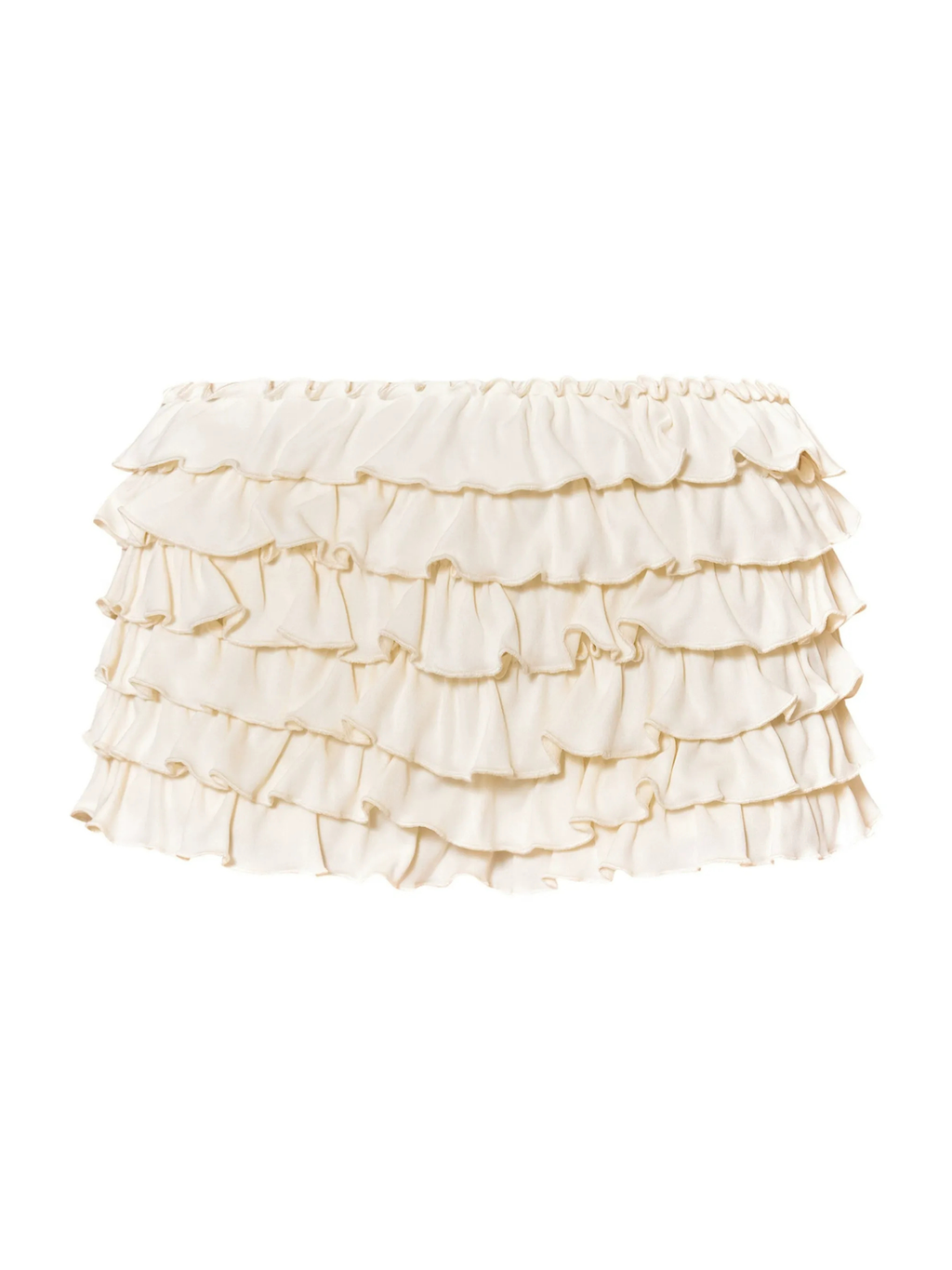 Tiered Ruffle Micro Shorts