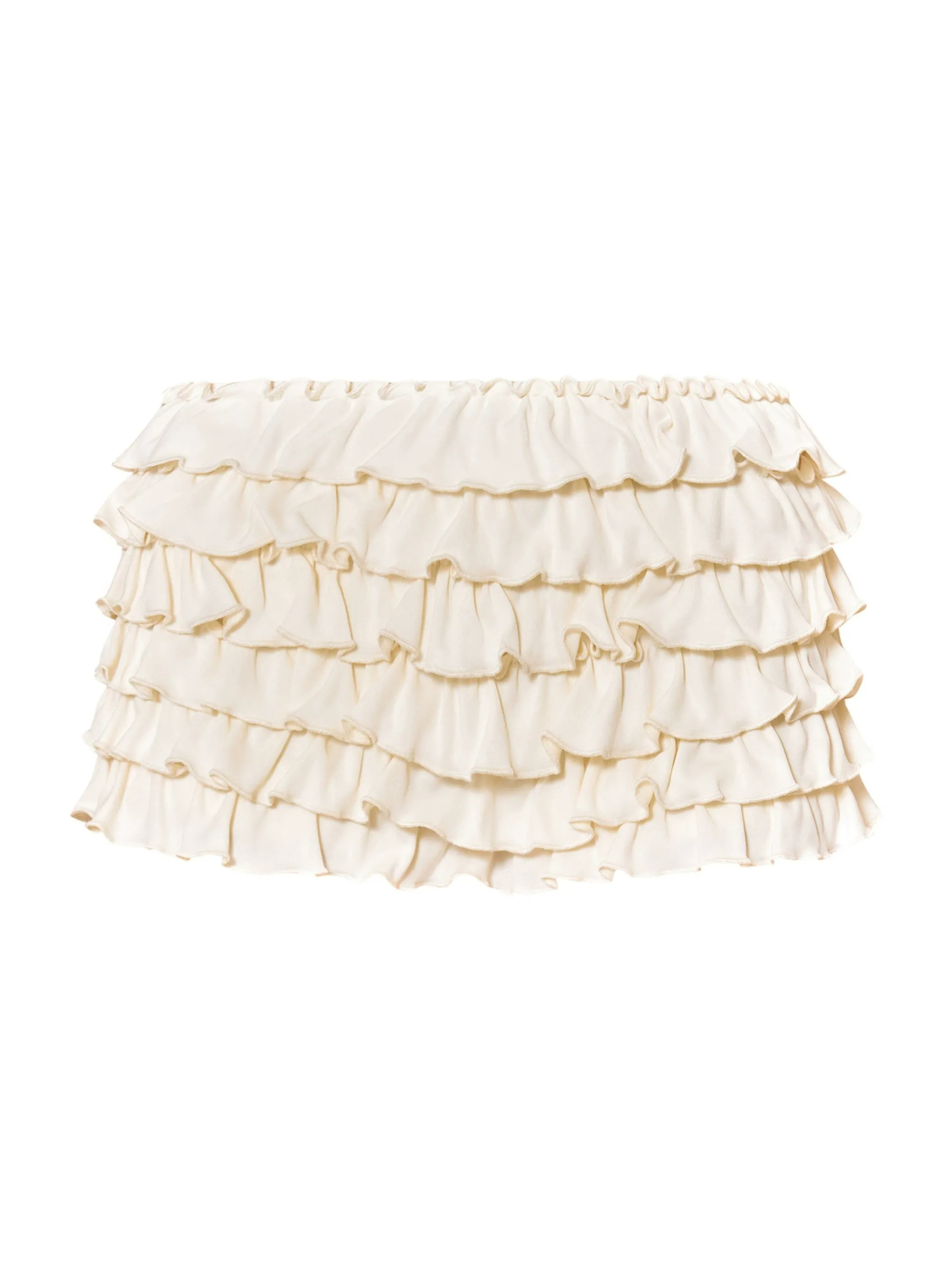 Tiered Ruffle Micro Shorts