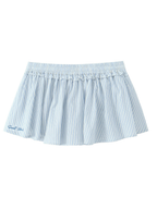 Helin Striped Cropped Shirt & Mini Skort Set