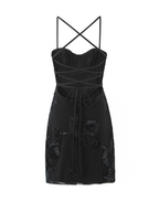 Mona Floral Embroidered Mini Dress