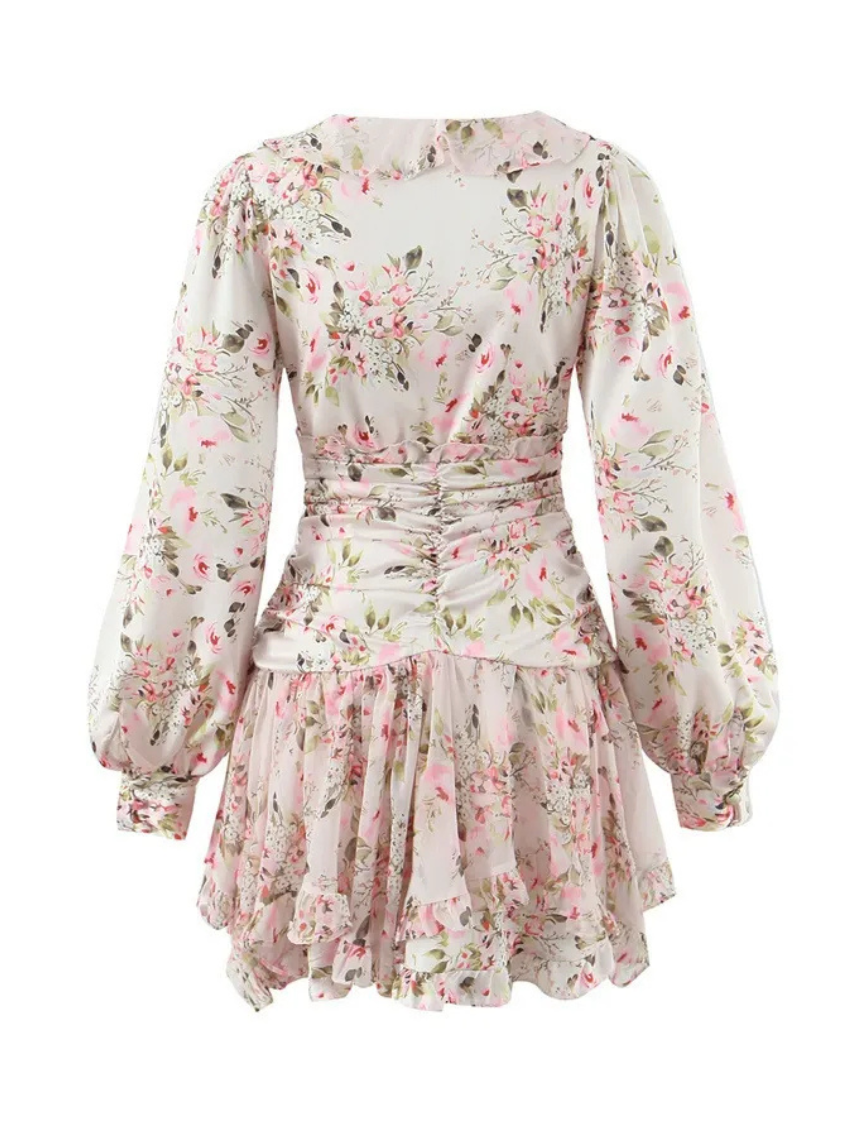 Nivya Floral Ruffle Mini Dress