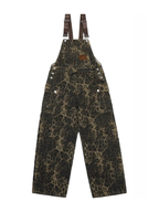 Rania Leopard Print Wide Leg Overalls