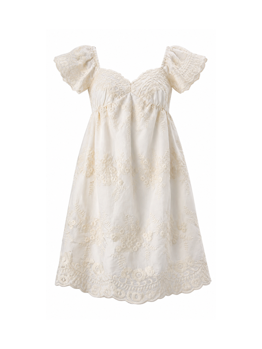 Skylar Lace Babydoll Mini Dress