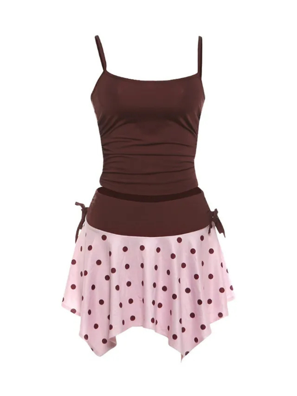 Ilayra Polka Dot Mini Skirt Set