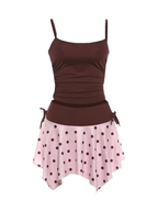 Ilayra Polka Dot Mini Skirt Set