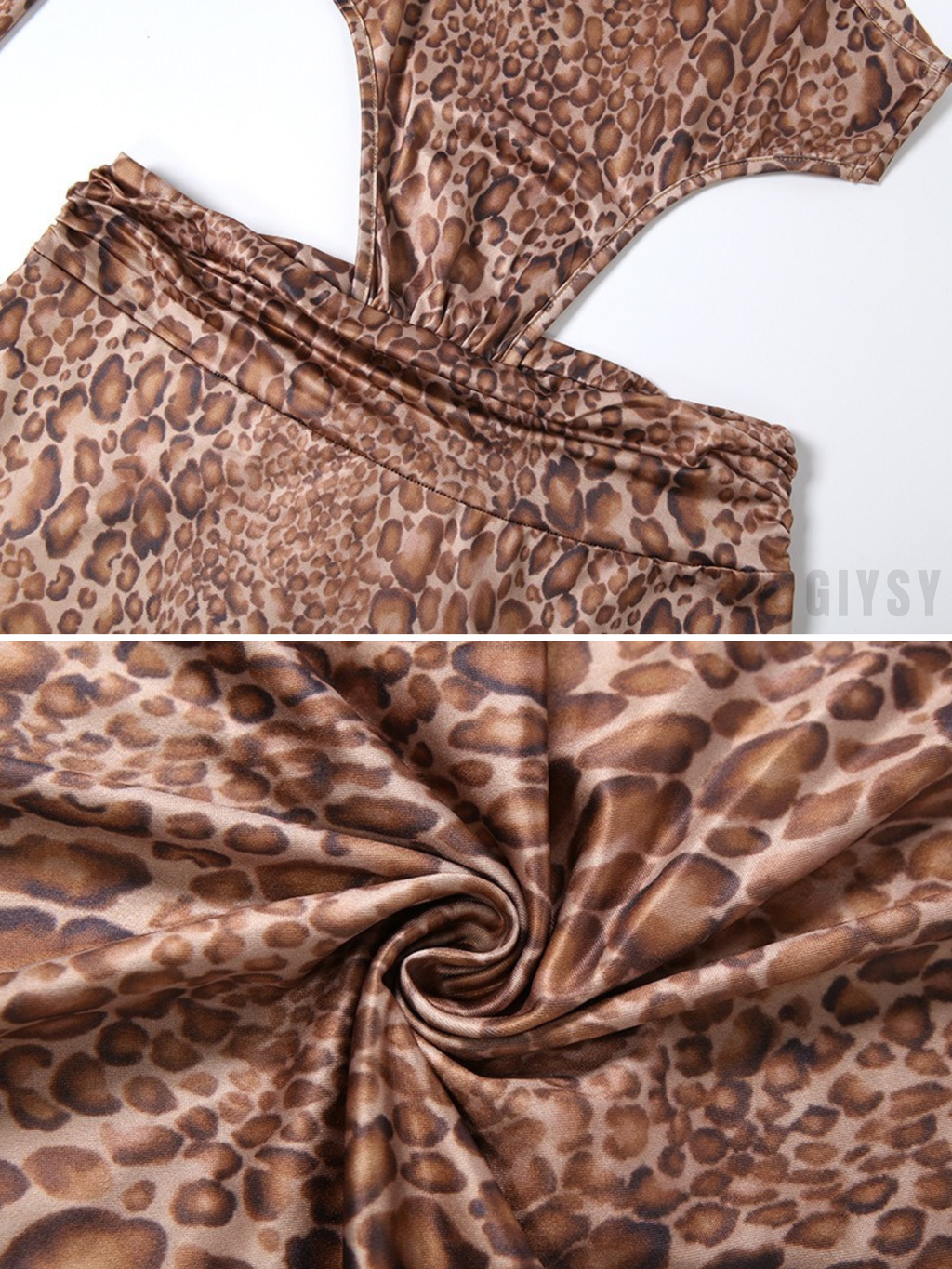 Rosena Snake Print Halter Maxi Dress