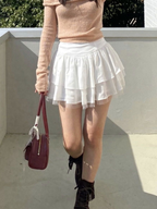 Samira Layered Ruffle Mini Skirt