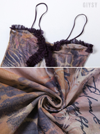 Maelis Sheer Plunge Maxi Dress