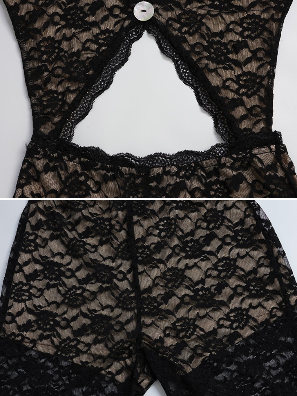 Fenya Lace Cut-Out Flare Jumpsuit