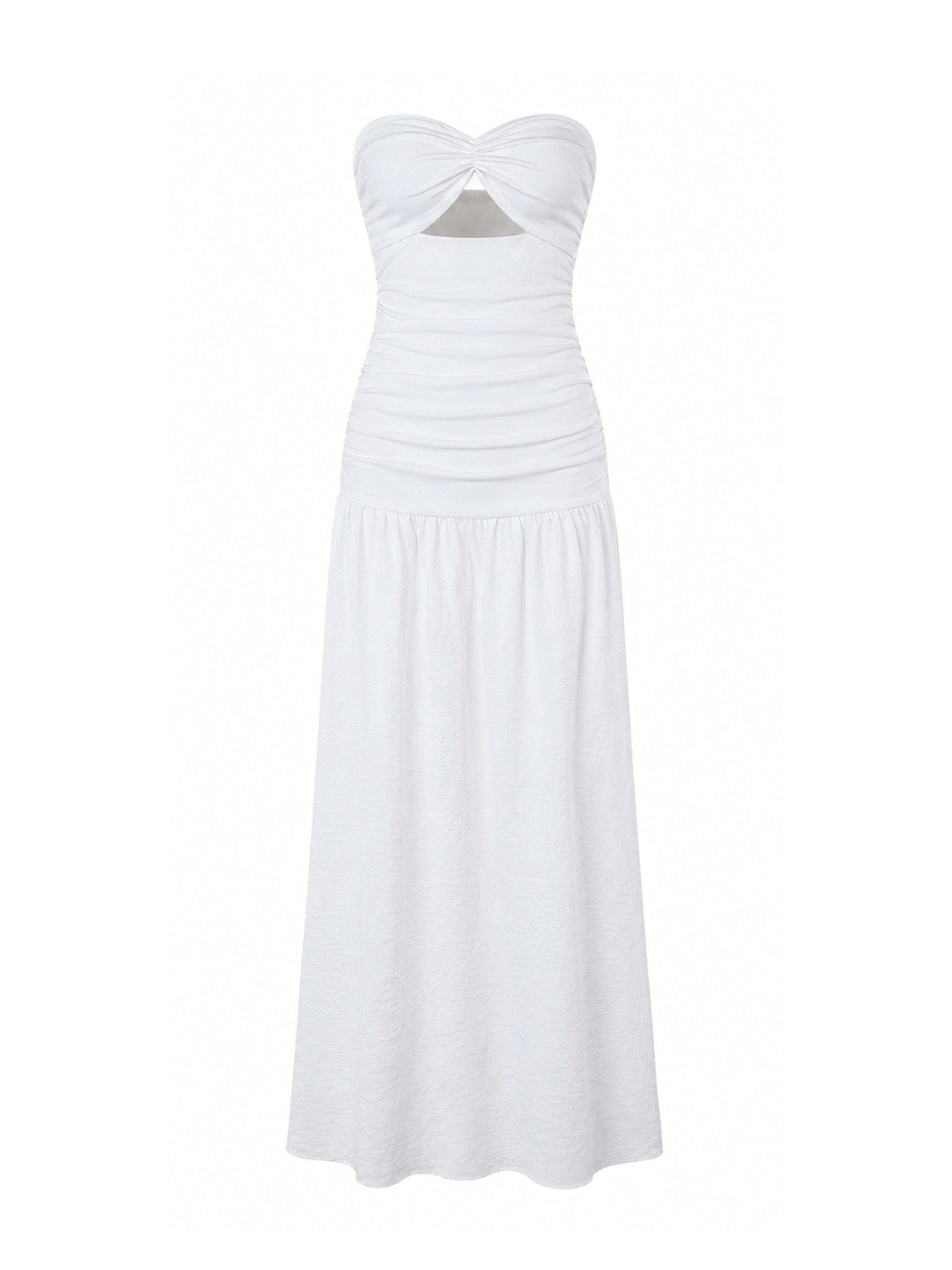 Roseth Cut-Out Ruched Maxi Dress