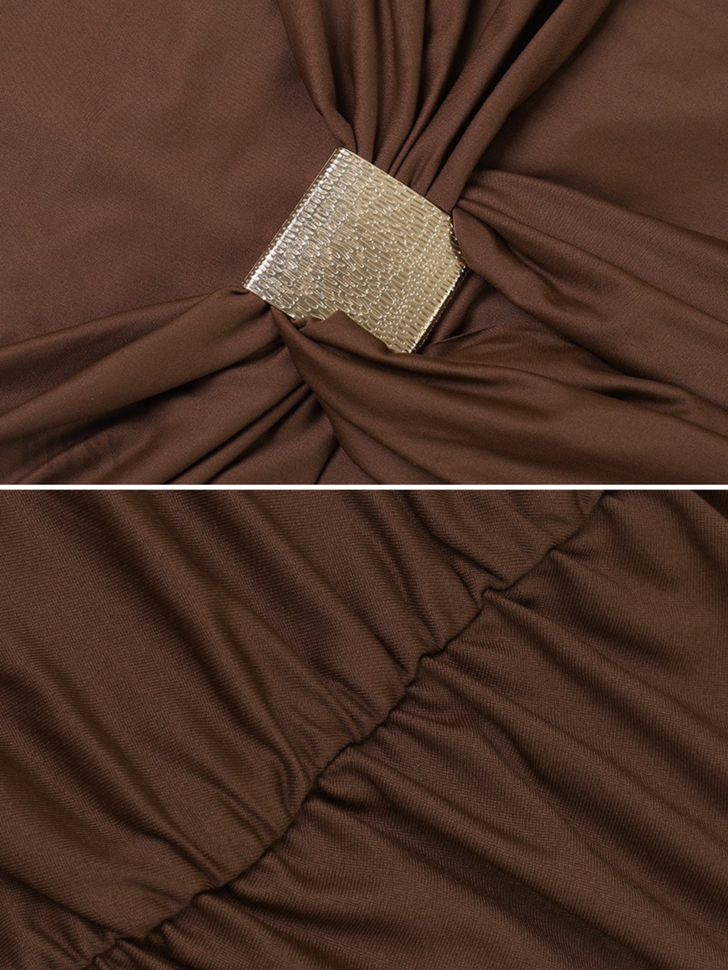 Daria Draped Long-Sleeve Maxi Dress