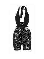 Mireva Lace Halter Romper