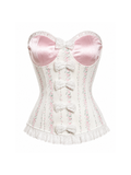 Heidi Floral Lace Bow Corset Top