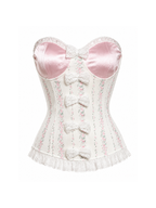 Heidi Floral Lace Bow Corset Top