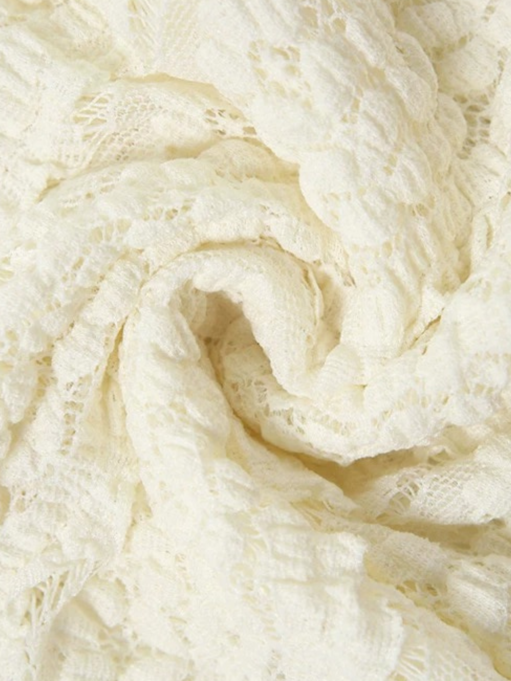 Marley Ivory Lace Ruffle Two-Piece Set