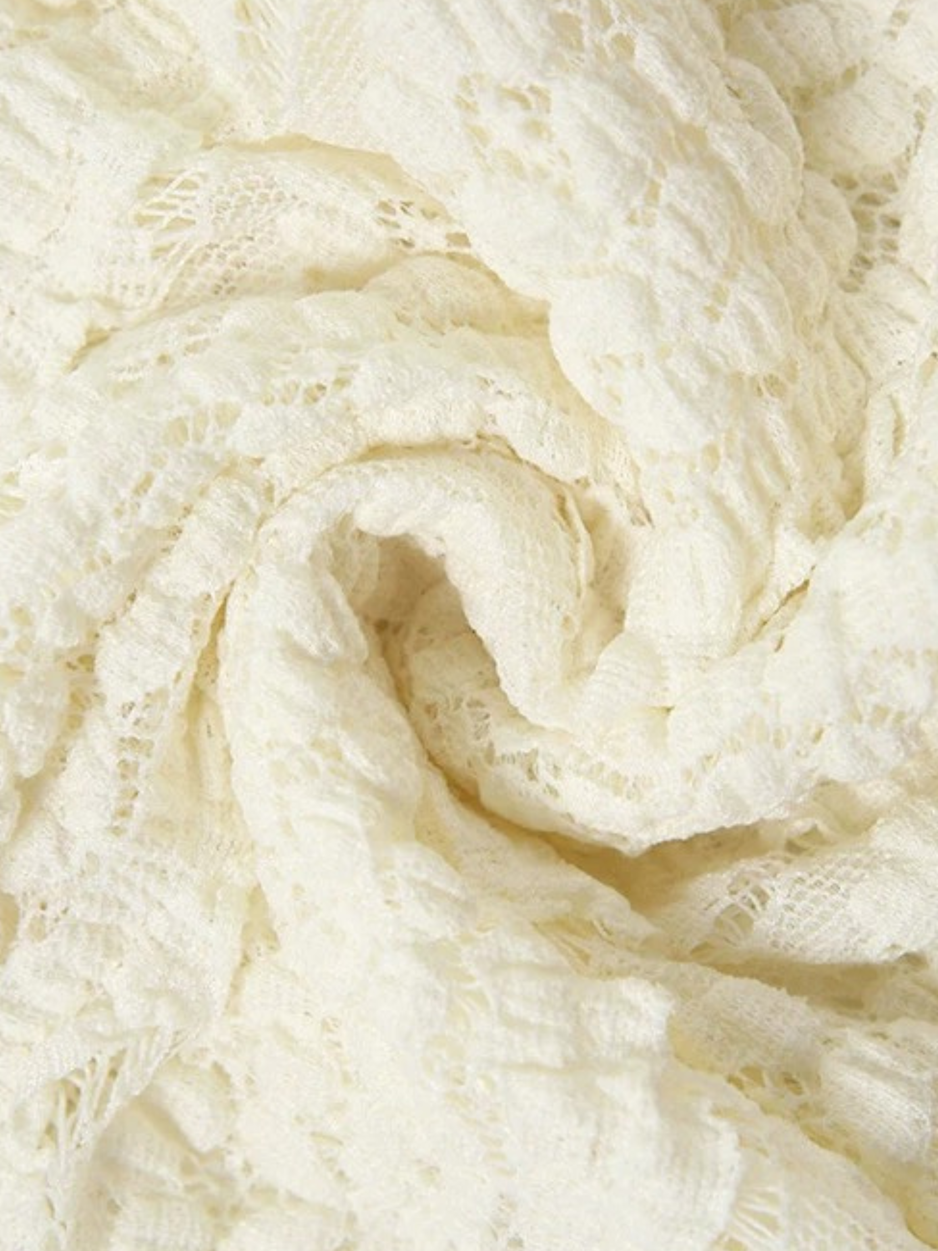 Marley Ivory Lace Ruffle Two-Piece Set
