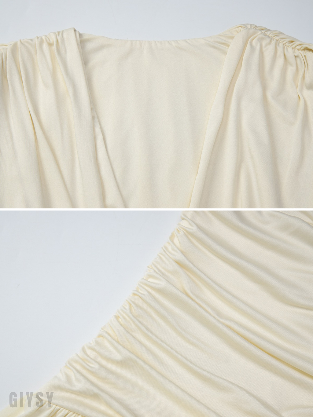 Lilia Draped V-Neck Maxi Dress