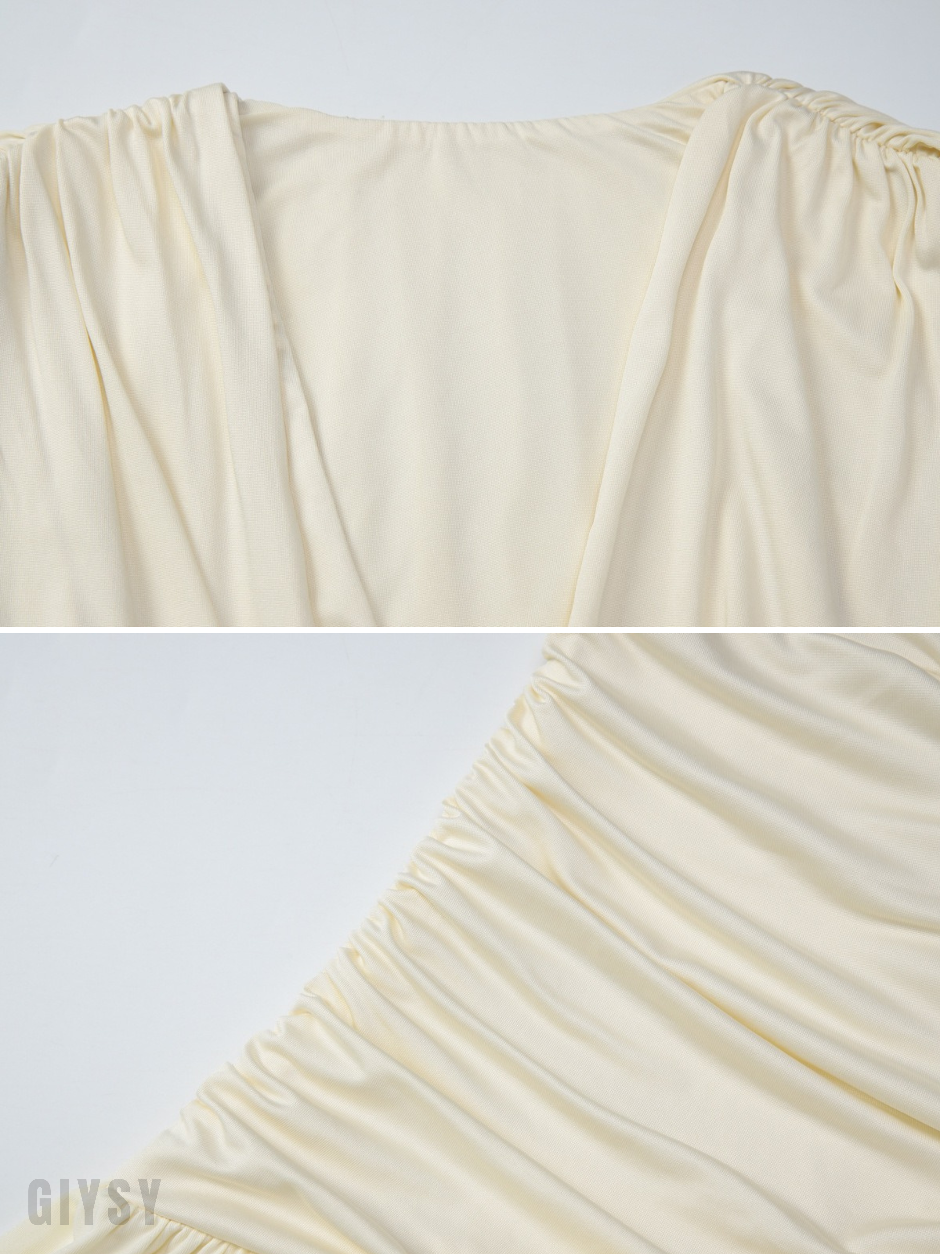 Lilia Draped V-Neck Maxi Dress