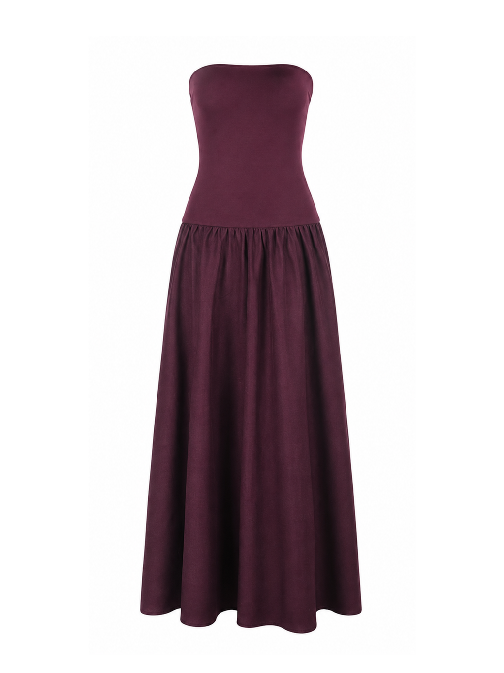 Ivona Strapless Drop Waist Maxi Dress