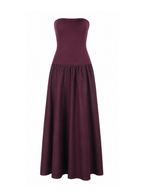 Ivona Strapless Drop Waist Maxi Dress