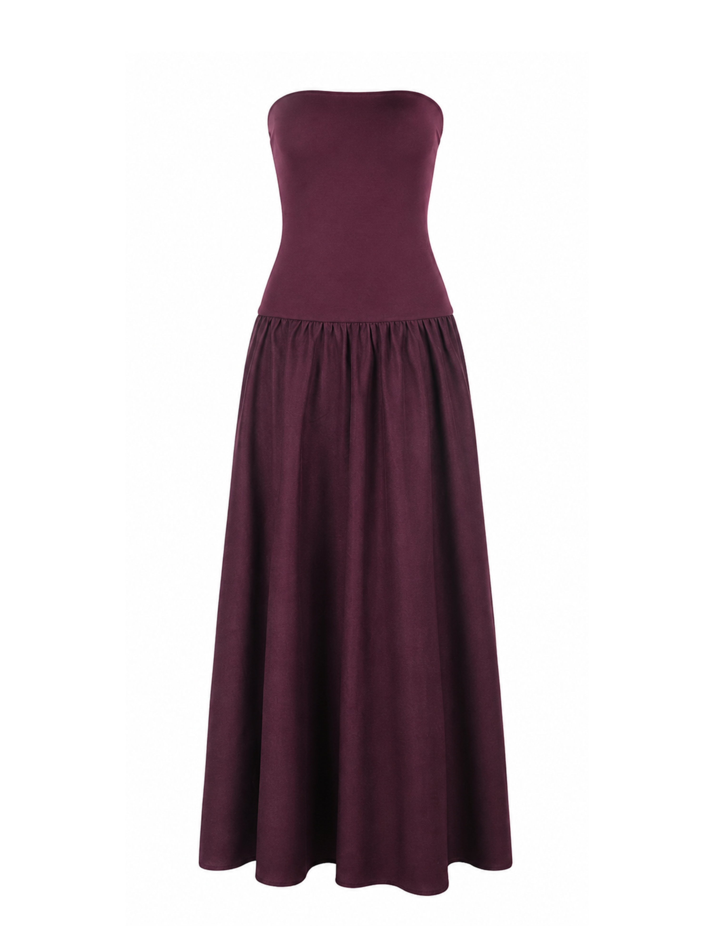 Ivona Strapless Drop Waist Maxi Dress
