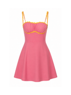 Lessa Floral Trim Mini Dress