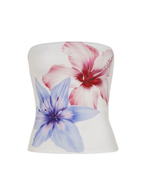 Quinn Floral Print Strapless Tube Top