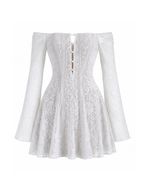 Soliya Off-Shoulder Lace Mini Dress