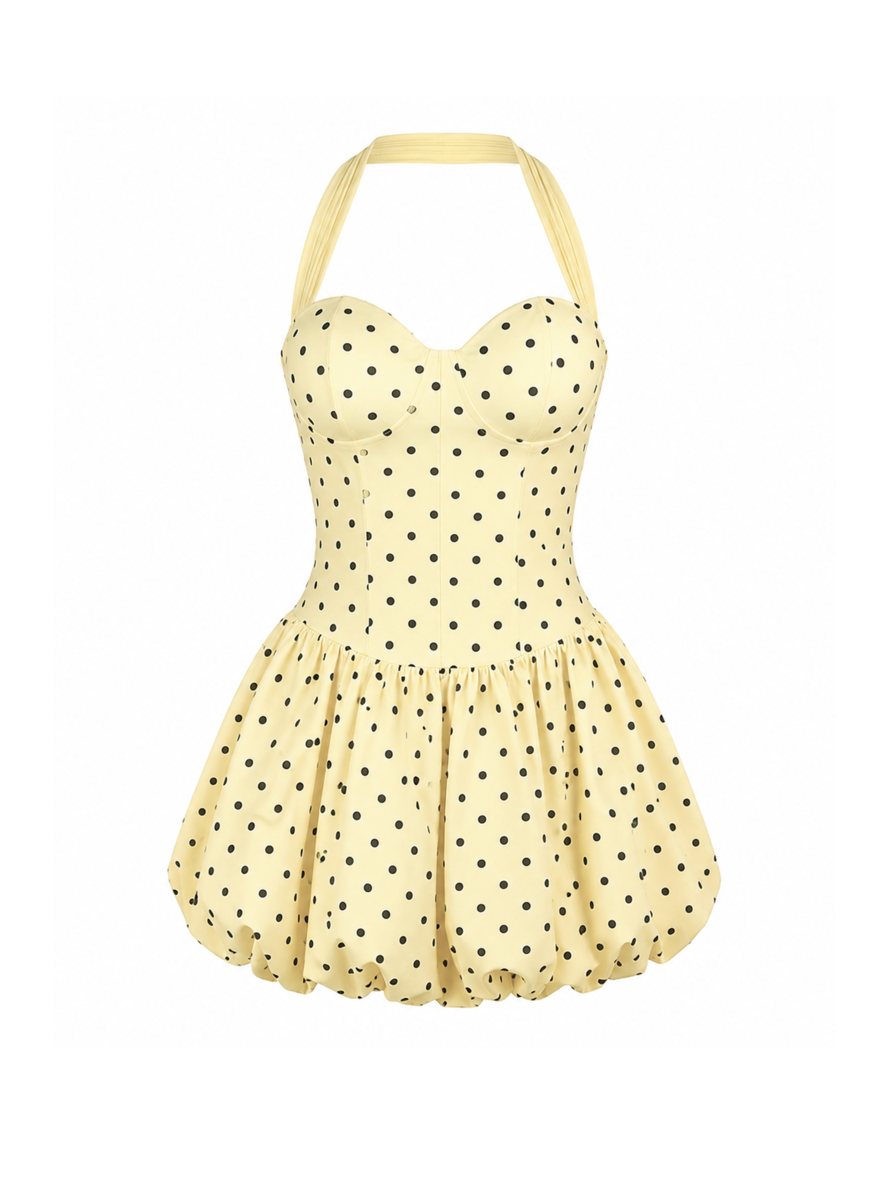 Ivera Halter Bubble Mini Dress