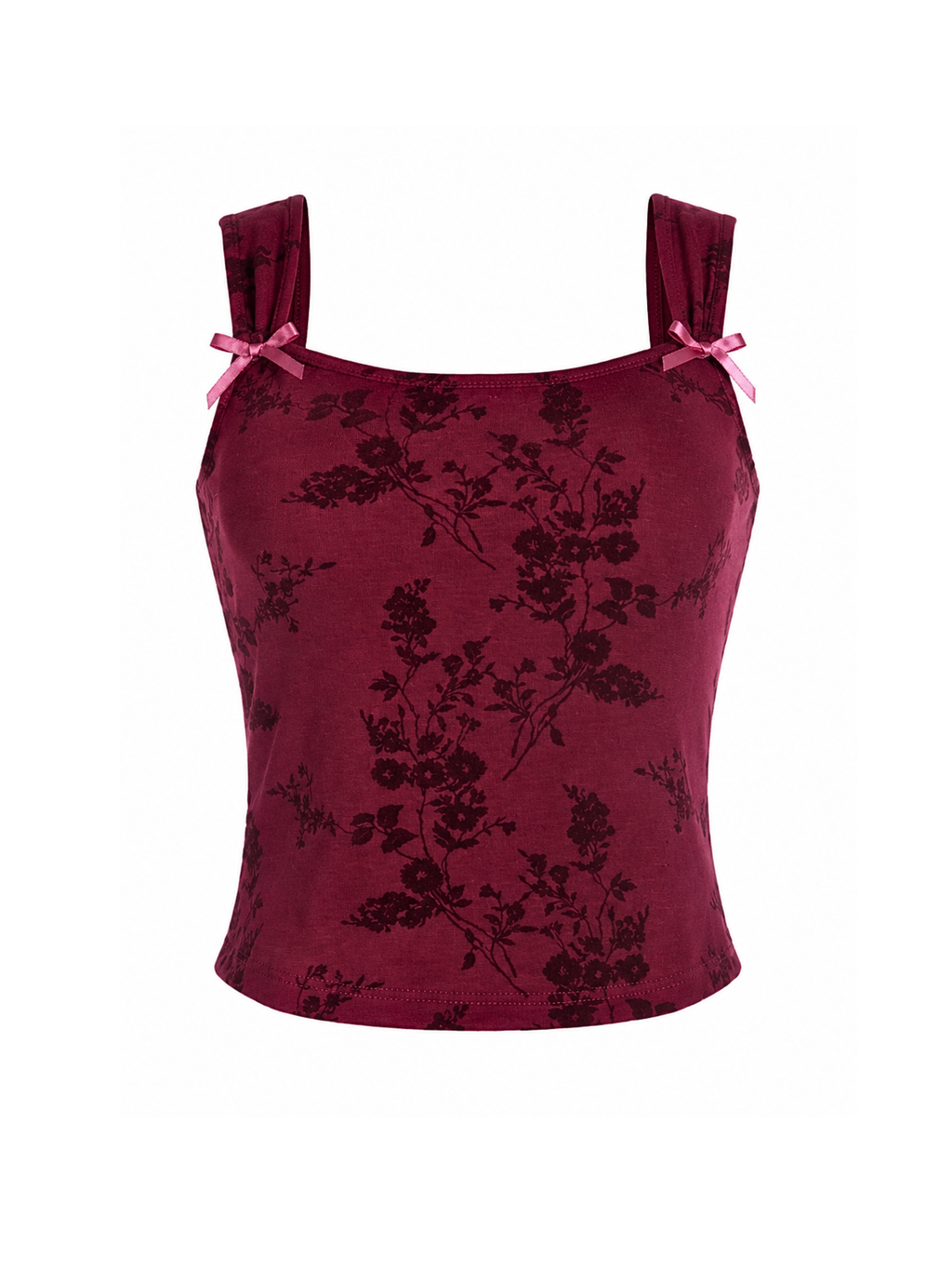 Maris Floral Bow Detail Crop Top