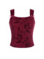 Maris Floral Bow Detail Crop Top