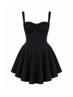 Corset Bow Back Mini Dress