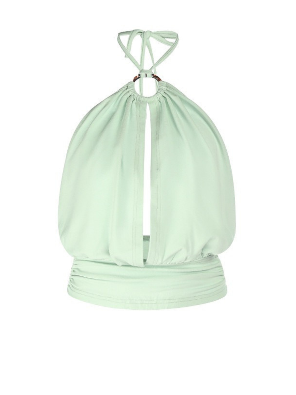 Nadea Halter Keyhole Crop Top