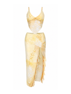 Ilya Butter Yellow Maxi Skirt Set