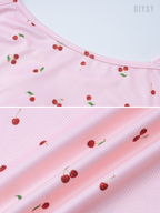 Odelin Cherry Print Cami Maxi Dress