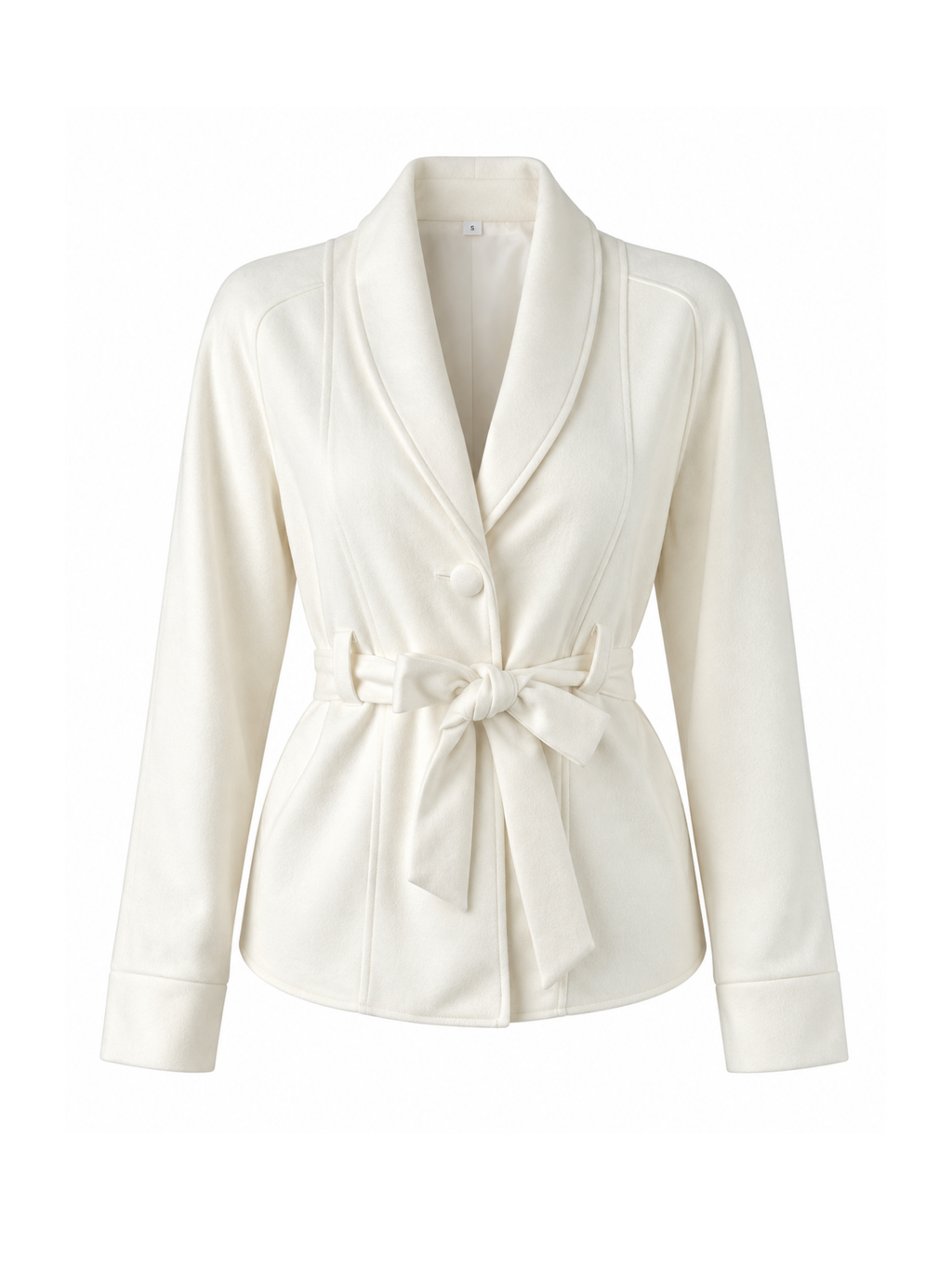 Kaia Belted Shawl Collar Blazer Jacket