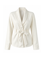 Kaia Belted Shawl Collar Blazer Jacket