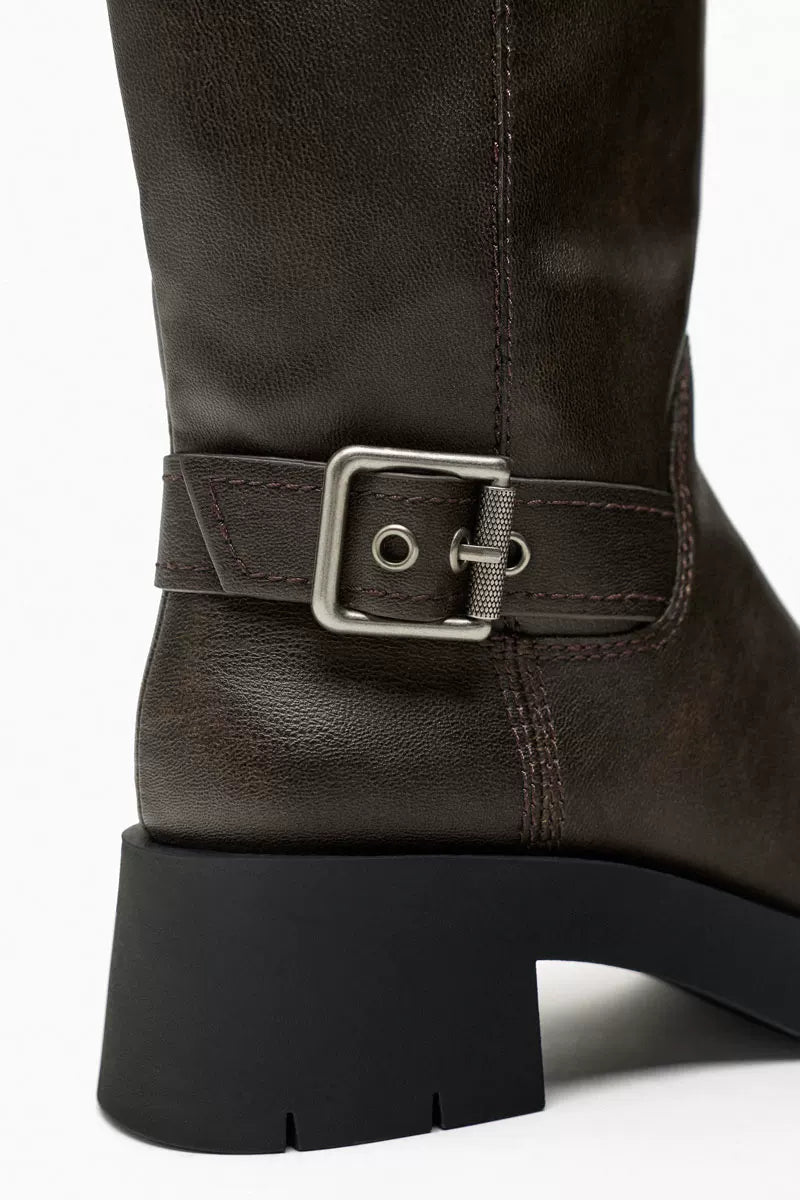 Elowen Buckle Knee-High Boots