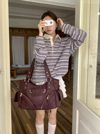 Kallie Vintage Oversized Shoulder Bag