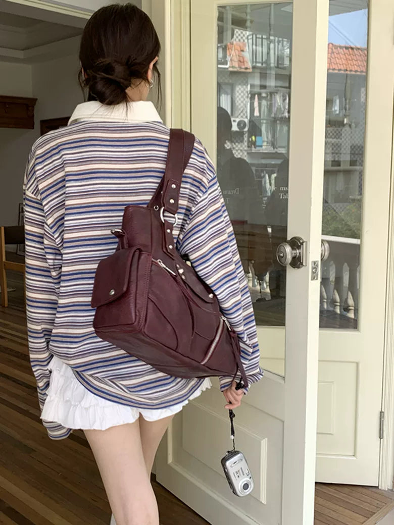 Kallie Vintage Oversized Shoulder Bag