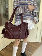 Kallie Vintage Oversized Shoulder Bag