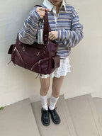 Kallie Vintage Oversized Shoulder Bag