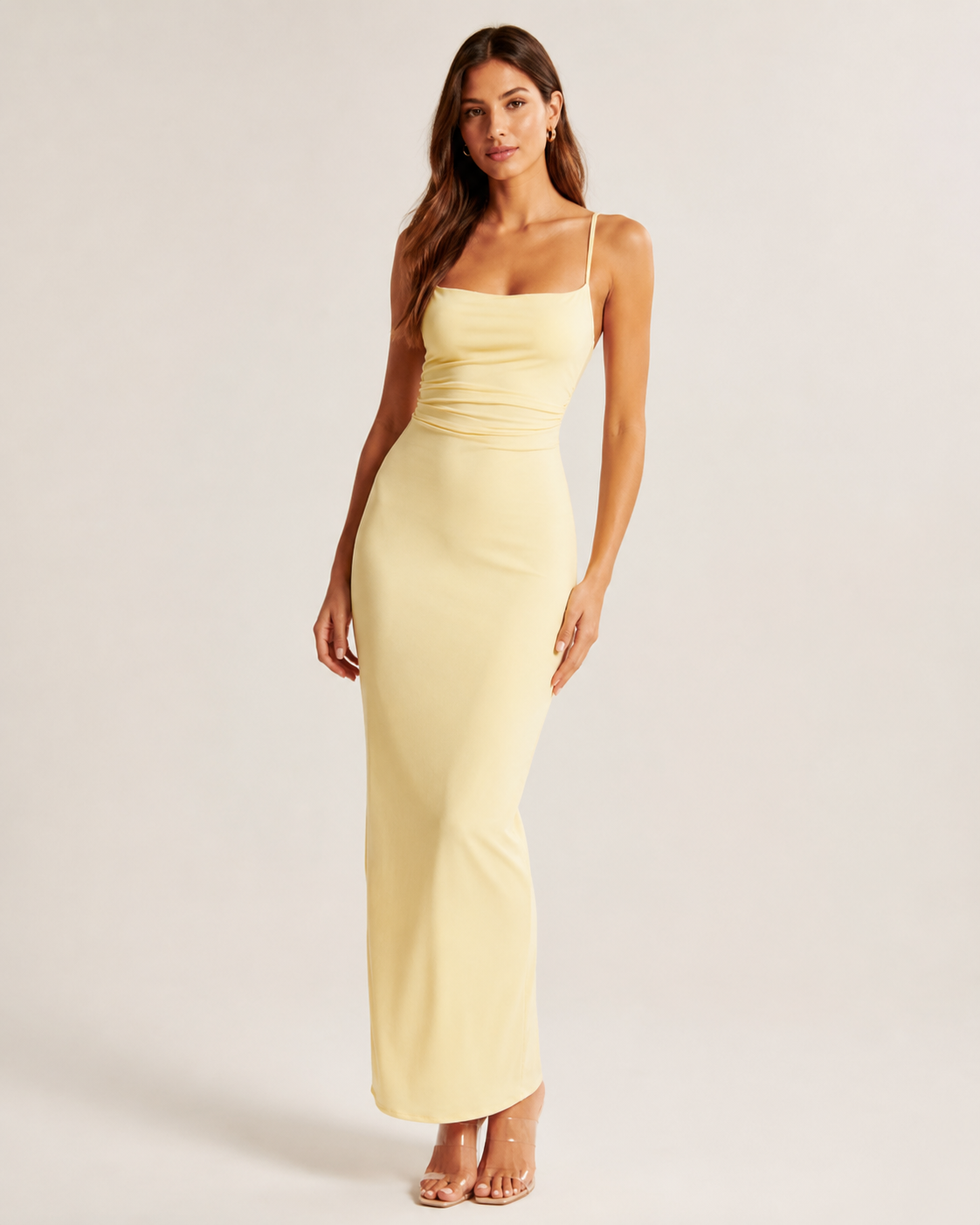 Seline Ruched Cami Maxi Dress