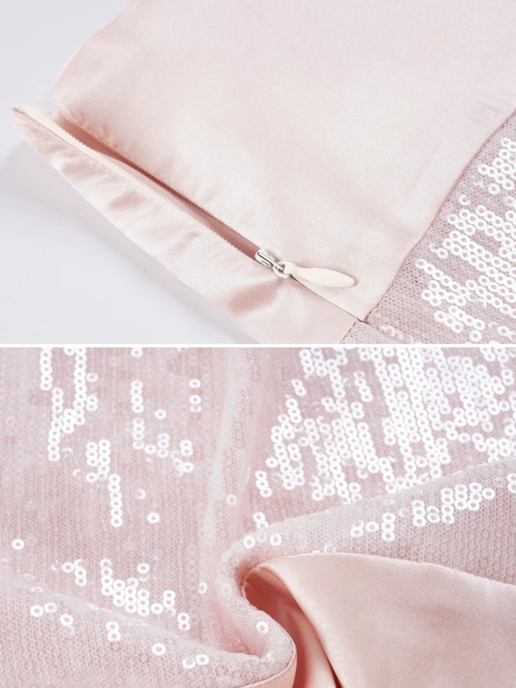 Raisa Blush Sequin Mini Skirt