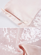 Raisa Blush Sequin Mini Skirt